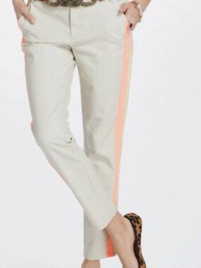 Anthropologie by Cartonnier Neon Tuxedo Charlie  Pant Size 6